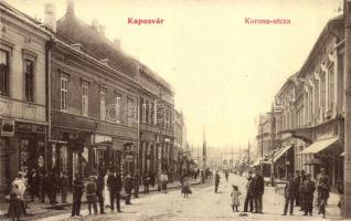 Kaposvár, Korona utca, üzletek, Szabó Lipót kiadja