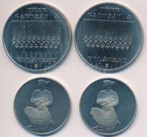 1981. 100Ft "FAO" (2x) eredeti tokban, tanúsítvánnyal + 1983. 100Ft CuNi "FAO" (...