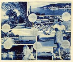 1935 Abbázia, Szanatóriumok, szállodák és panziók árjegyzéke, utazási prospektus