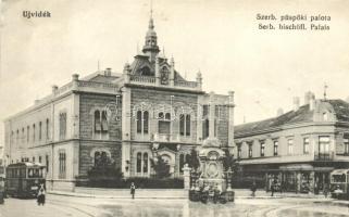 Újvidék, Szerb püspöki palota, villamos, Vranits és Tausch (EK)