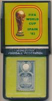 1982. "MLSZ / FIFA Világbajnokság Spanyolországban" Ag bélyegérem eredeti ÁPV tokban (0.925/37x22mm) T:PP