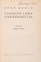 Sven Hedin: Csango láma zarándokútja. Fordította: Gerely Jolán. Az ifjúság szépírói szerkeszti Tóth ...