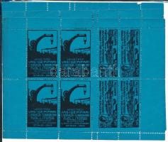 1911 Nemzetközi vas-, és fémipari kiállítás 3 db kisív