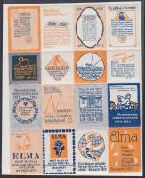 1913-1915 Levélzáró ív 16 klf értékkel