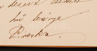 1882 Széll Piroska (1865-1886) levele apjának, Szél Kálmánnak,