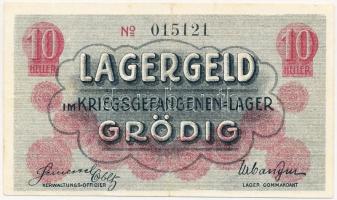Ausztria/Grödig hadifogolytábor ~1915. 10h T:III
Austria/Grödig prisoner of war camp ~1915. 10 Helle...