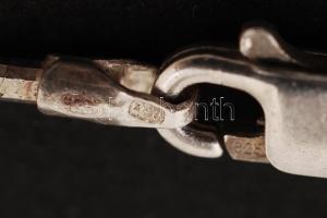 Paua függő ezüst (Ag) láncon, jelzett, lánc súlya: 6,6 g /
silver necklace with paua pendant, 6,6 g