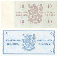 Finnország 1963. 5M + 10M T:III
Finland 1963. 5 Markaa + 10 Markaa C:F