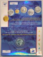 Franciaország 1997. 1Fr Ag "Labdarúgó VB 1998" dísztokban jelvénnyel T:BU France 1997. 1 Franc Ag "1998 World Cup Soccer Games" in paper case with badge C:BU