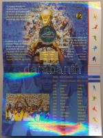 Franciaország 1997. 1Fr Ag "Labdarúgó VB 1998" dísztokban jelvénnyel T:BU
France 1997. 1 F...