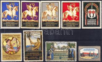 1913-1917 Zenei Fesztiválok 9 db klf