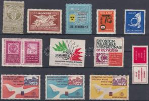 Bélyegkiállítások 14 db levélzáró