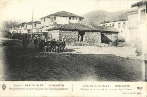 Bitola, Monastir; burial of a victim of the bombardment