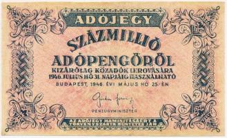 1946. 100.000.000AP T:restaurált