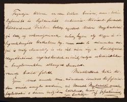 1897 ifj. Tisza Kálmán gróf (1867-1947) saját kézzel írt levele Szél Kálmán nagyszalontai esperesnek...