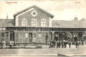 Nagyszombat, vasútállomás, vonat, kiadja Skrilecz Iván / railway station, train