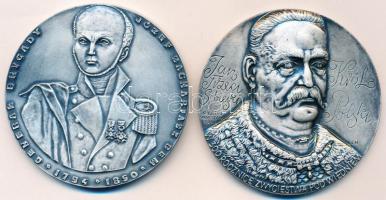 Lengyelország 1987. "Bem József tábornok 1794-1850" Br emlékérem. Szign.:IS (69mm) + 1983. "Sobieski János" fém emlékérem tokban. Szign.: Ptain Warsawa, BCH (69mm) T:1,1- Poland 1987. "General Jozef Bem 1794-1850" Br commemmorative medallion. Sign.:IS (69mm) + 1983. "Ian Sobieski" metal commemorative medallion in case. Sign.: Ptain Warsawa, BCH (69mm) C:UNC,AU