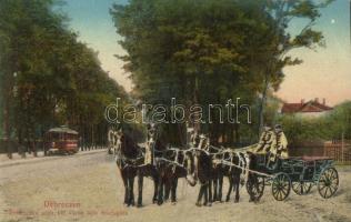 Debrecen, Szabad királyi város ötös díszfogata, villamos (EK)