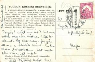 Sopron-Kőszegi Hegyvidék, MÁV turisztikai reklám / Hungarian State Railways tourism campaign s: Ando...