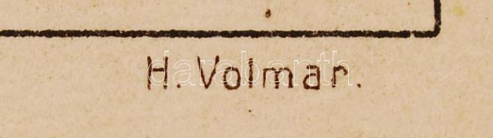 H. Volmar jelzéssel: Ex libris Richard Stevdel, litográfia, papír, 11×7,5 cm