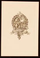 Jelzés nélkül: Ex libris Constance Penn, rézmetszet, papír, 14×9,5 cm