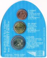 San Marino 2005. 2c + 20c + 2€ "Szent Ferenc kapu" sor dísztokban T:1 San Marino 2005. 2 Cent + 20 Cent + 2 Euro "St. Francis Gate" coin set in case C:UNC