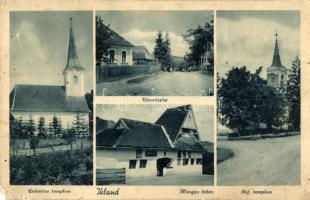 Ikland, Unitárius templom, Hangya, Református templom / churches (EM)