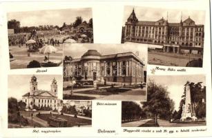 Debrecen, strand, Arany Bika szálló, Református nagytemplom, Déri múzeum, Nagyerdő (EK)