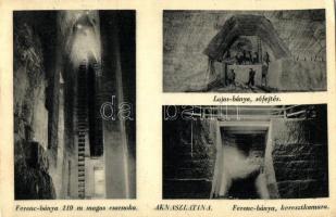 Aknaszlatina, Ferenc bánya csarnoka és keresztkamra, Lajos bánya sófejtés / mine (EK)