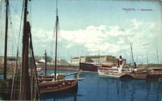 Trieste, port, steamship (Rb)