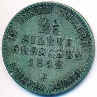 Német Államok/Poroszország 1842A 2 1/2Gr Ag "IV. Frigyes Vilmos" T:2-,3 German States/Prussia 1842A 2 1/2 Groschen Ag "Friedrich Wilhelm IV" C:VF,F Krause KM#444