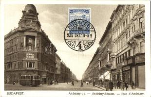 Budapest VI. Andrássy út, villamos (EK)