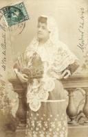 Spanish folklore photo, TCV card, Spanyol folklór, fotó, TCV card