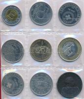 48db-os vegyes fémpénz tétel, magyar és külföldi érmek érmetartó albumban T:vegyes
48pcs of diff. Hu...