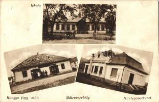 Mátraverebély, iskola, Hangya, Hitelszövetkezet (Rb)