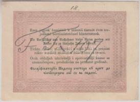 1848. 5Ft "Kossuth bankó" barna, áthúzással érvénytelenítve T:restaurált