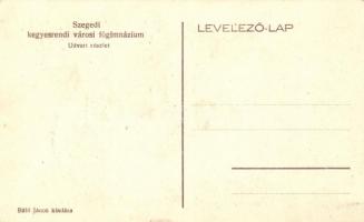 Szeged, Kegyesrendi városi főgimnázium udvara; Báló János kiadása