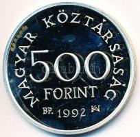 1992. 500Ft Ag "Károly Róbert" T:PP ujjlenyomat Adamo EM123