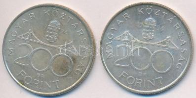 1994. 200Ft Ag "Deák" (2x) T:2