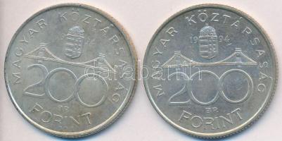 1994. 200Ft Ag "Deák" (2x) T:2