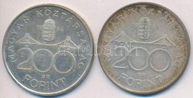 1994. 200Ft Ag "Deák" (2x) T:2,2-