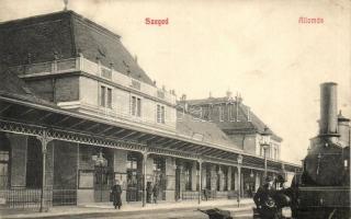 Szeged, Vasútállomás; Grünwald Hermann kiadása