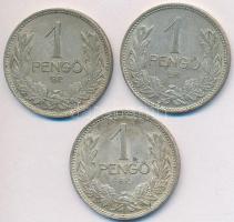 1938. 1P Ag (3x) T:2