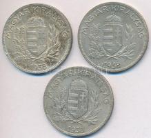1938. 1P Ag (3x) T:2