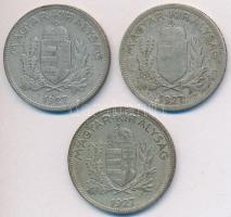 1927. 1P Ag (3x) T:2,2-,3