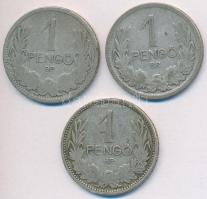 1926. 1P Ag (3x) T:2-,3