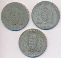 1926. 1P Ag (3x) T:2-,3