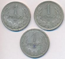 1927-1937. 1P Ag (3x) T:2,2-