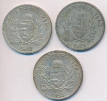 1927-1938. 1P Ag (3x) T:2,2-