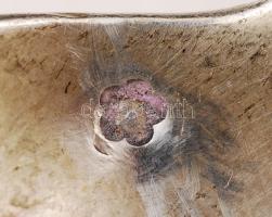 Ezüst (Ag.) húskanál, jelzett, bárói címerrel, nettó:115 g, h:26,5 cm